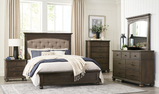 Classic Rustic Look Wooden Bedroom Set 1400 Toronto Stock