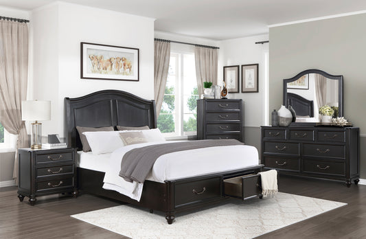 Wooden Bedroom Set 1420 , Bed with 2 Drawers , Toronto Stocks