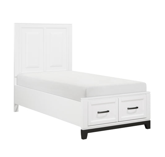 White Storage Kid / Youth Bed Twin, Double 1450WH Toronto Stock