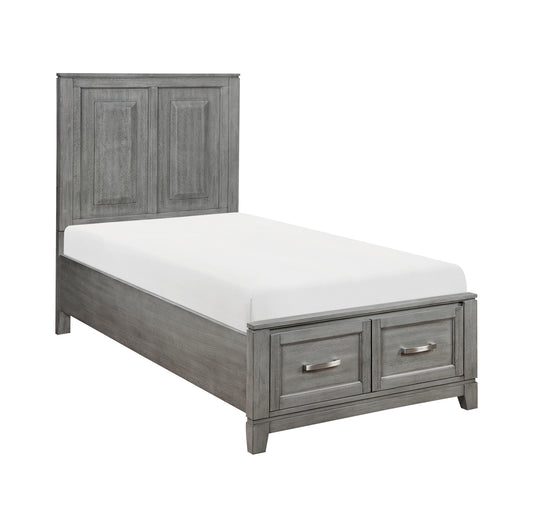 Gray Storage Kid / Youth Bed Twin, Double 1450 California Stock
