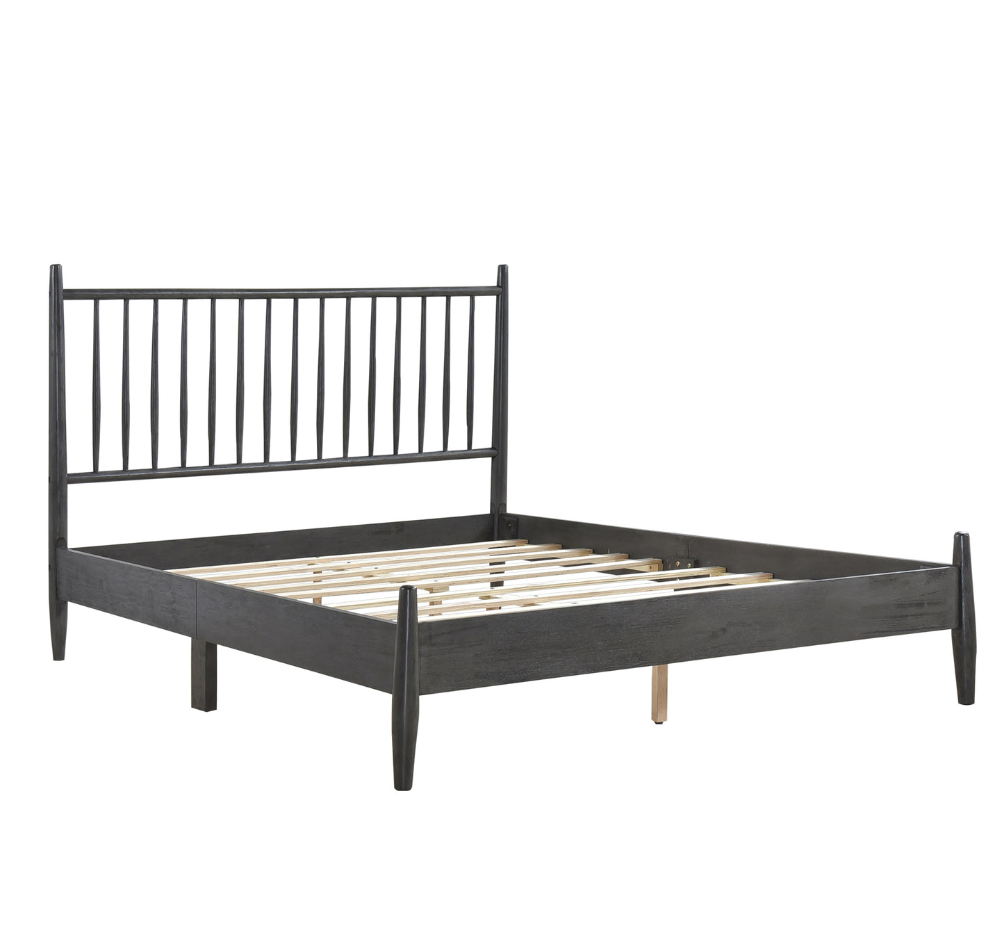 Mid-Century Modern design Queen/ Double Bed 1490GY California Stocks