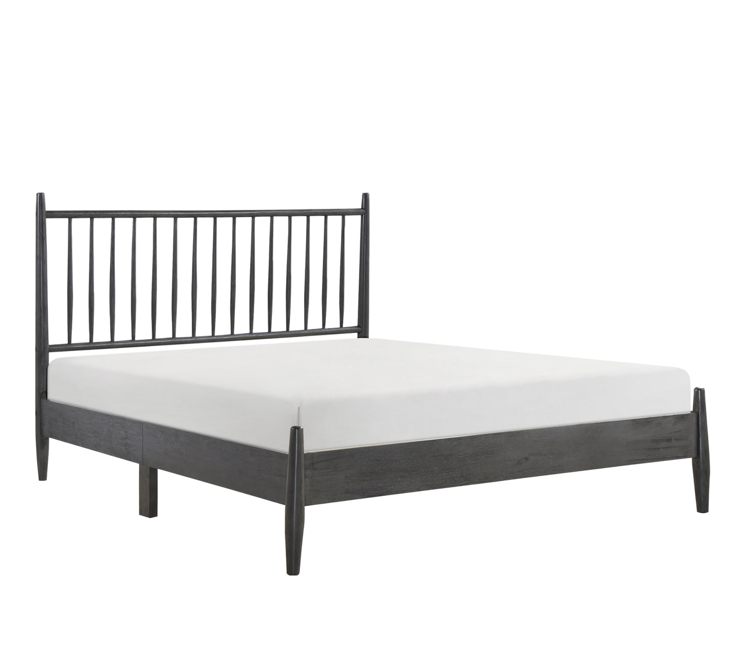 Mid-Century Modern design Queen/ Double Bed 1490GY California Stocks