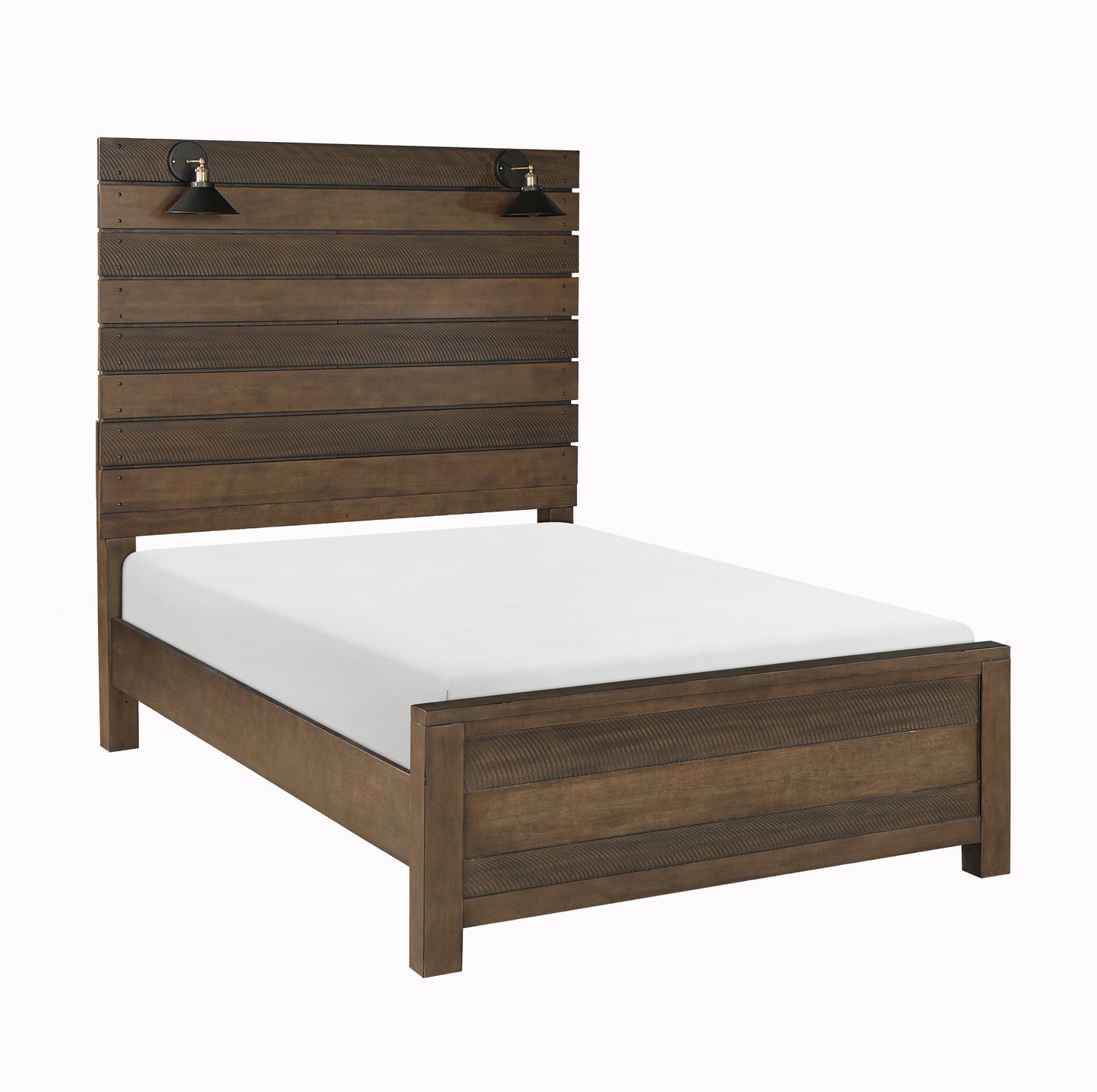 Transitional Industrial Design Rustic look Wooden Queen Bed 1497 Limited Stocks Toronto