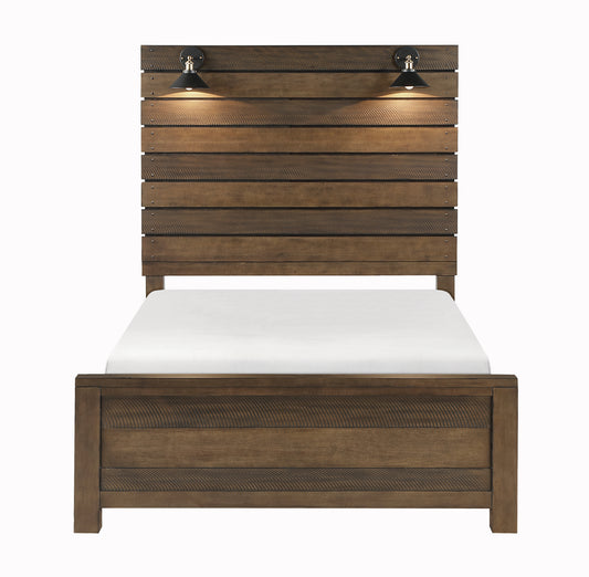 Transitional Industrial Design Rustic look Wooden Queen Bed 1497 Limited Stocks Toronto