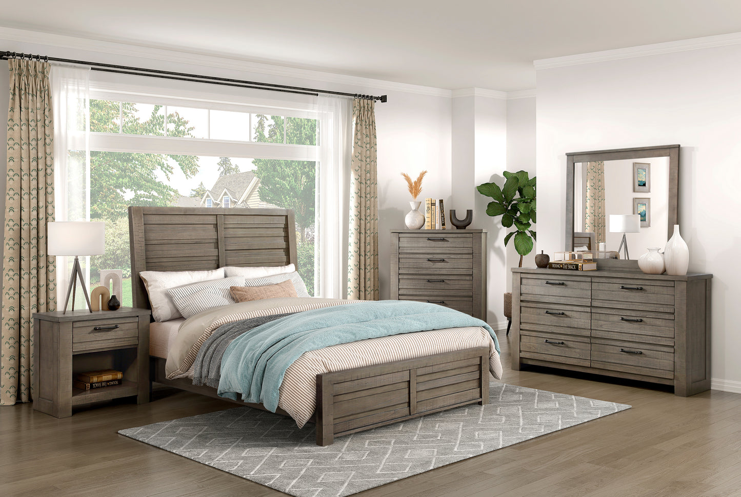 Rustic Look industrial Design Bedroom Set Queen/King 1498GY Very Limited Stocks Toronto (Copy)