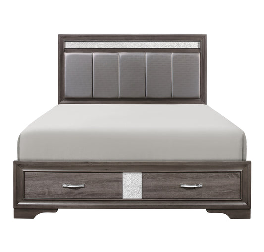 Grey Storage Drawers Queen Bed 1505 Very Limited Toronto Stock