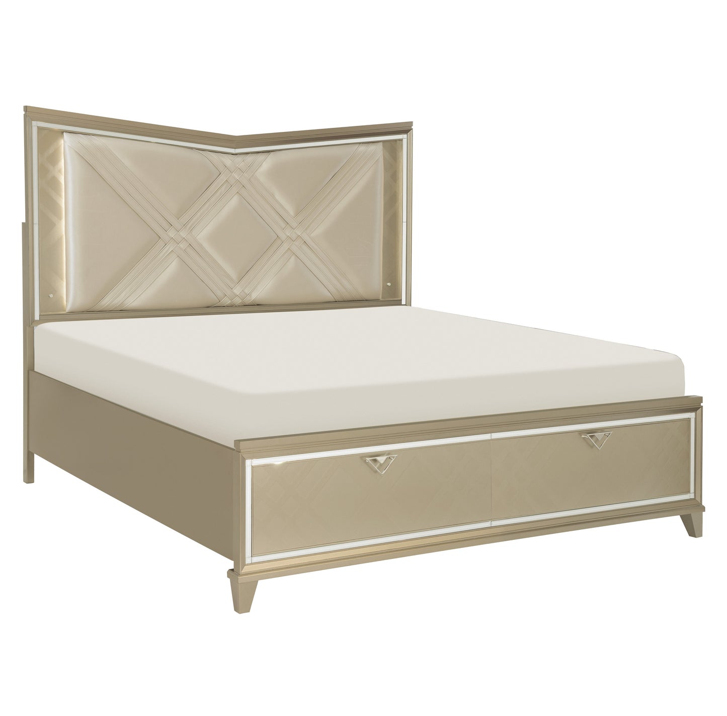 Glamorous LED Queen/King Bed 1522 Limited Toronto Stocks