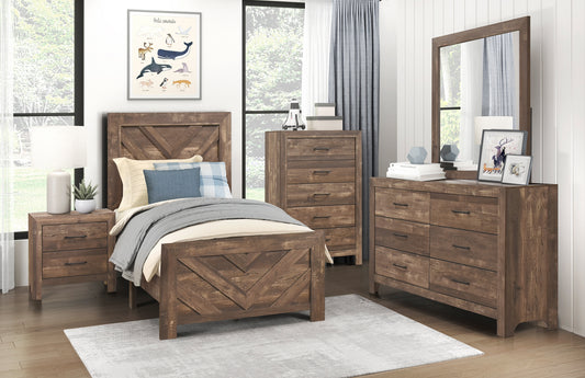Children/Kid/Youth Twin or Double/Full Bed & Set 1534PNT California Stocks (Twin Bed )