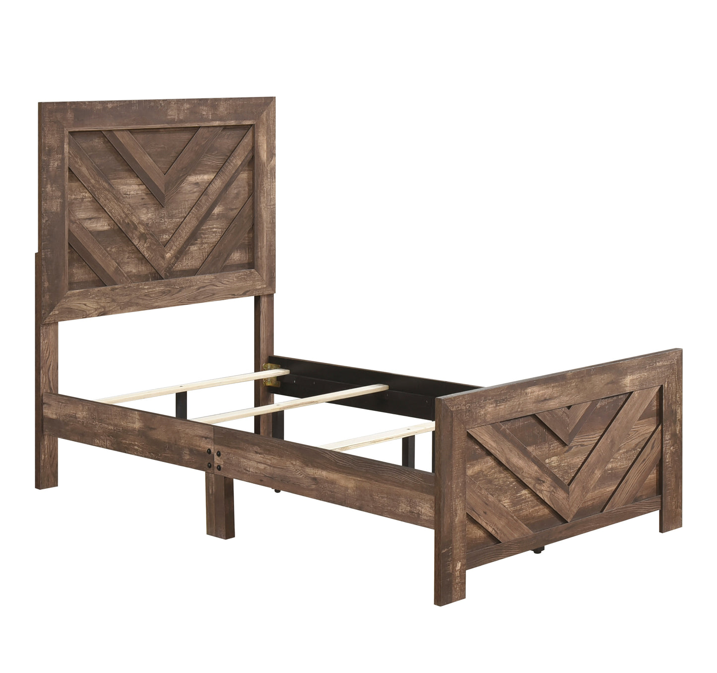 Children/Kid/Youth Twin or Double/Full Bed & Set 1534PNT California Stocks (Twin Bed )