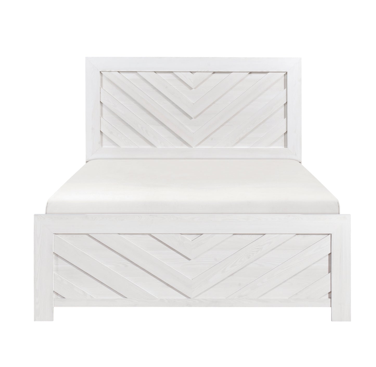 Rustic Style Queen/King Bed 1534NPWH  California Stocks