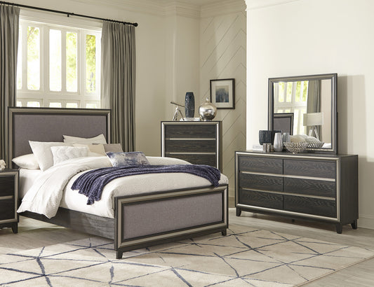 Contemporary Style King Bed + Dresser Mirror 1536 Limited Stocks Toronto