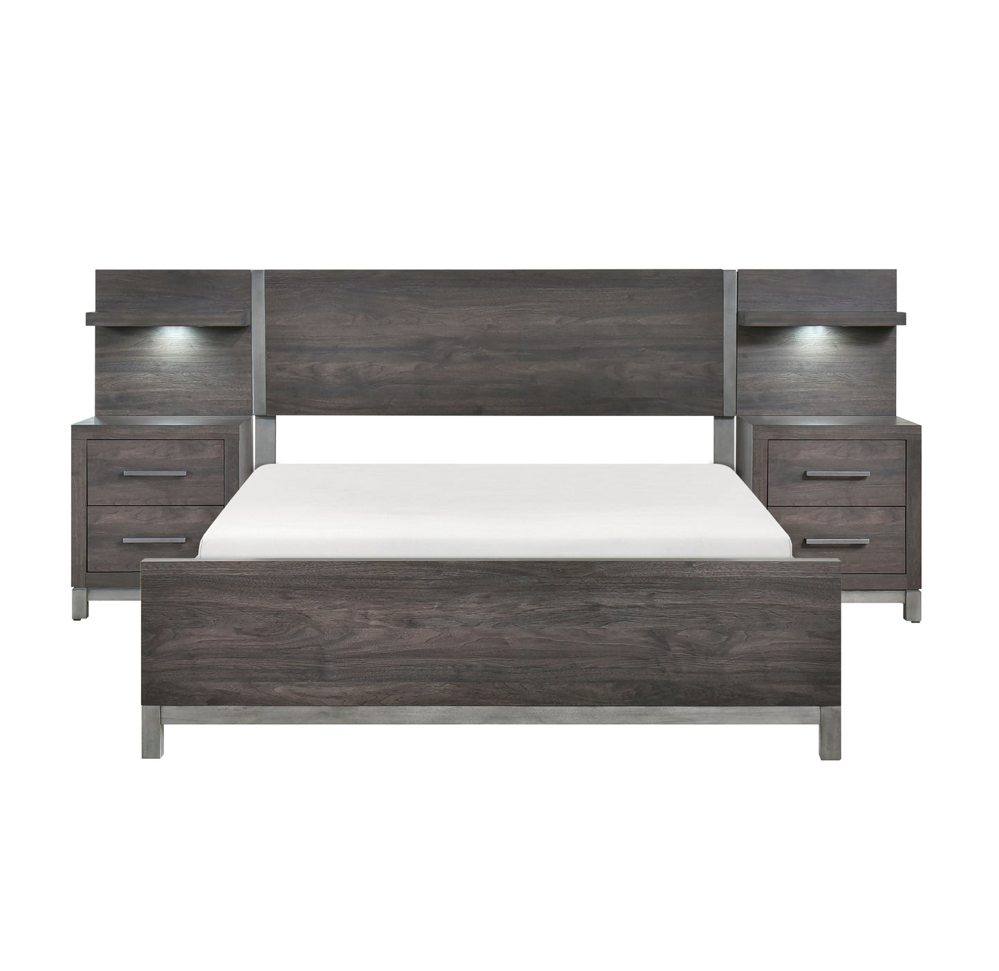 Modern Panel Bed 1577DG /Panel  Toronto Stock
