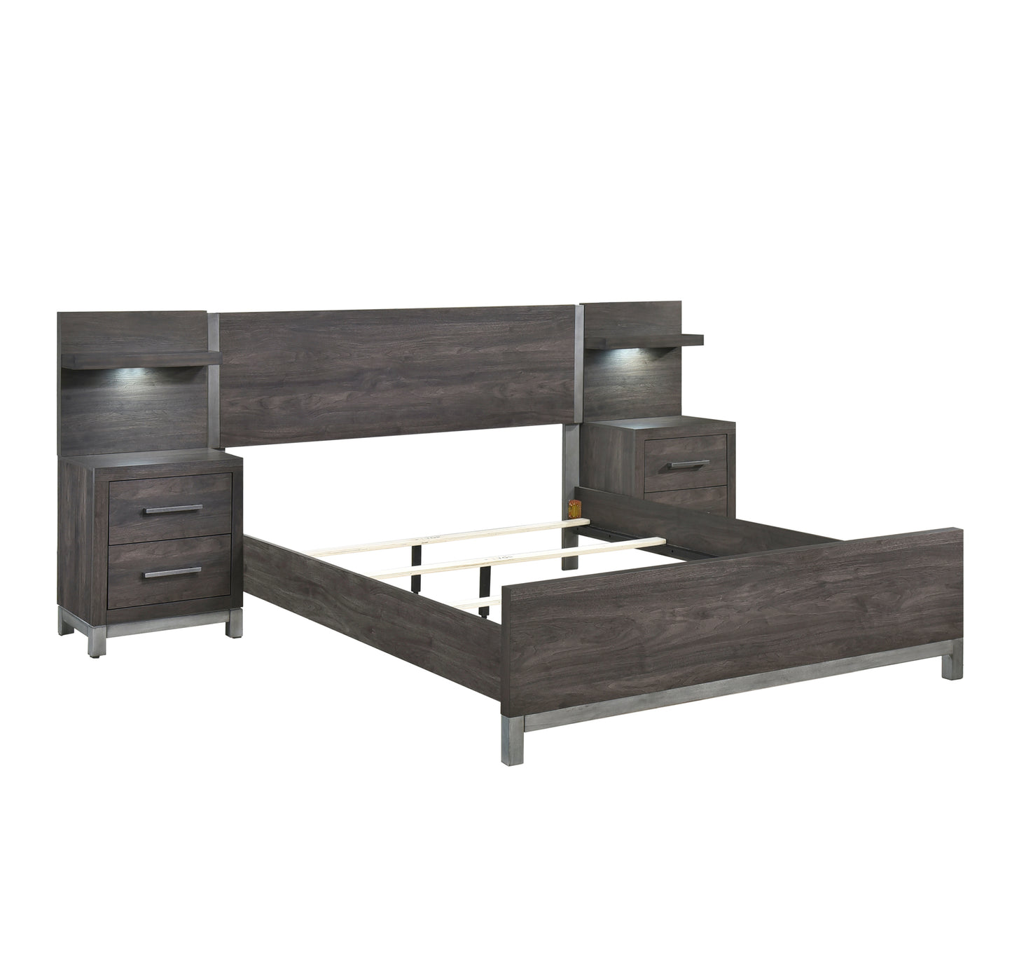 Modern Panel Bed 1577DG /Panel  Toronto Stock