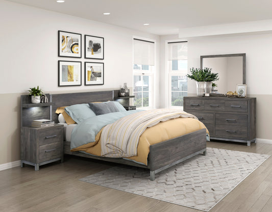 Modern Panel Queen/King bedroom set 1577DG Toronto Stocks