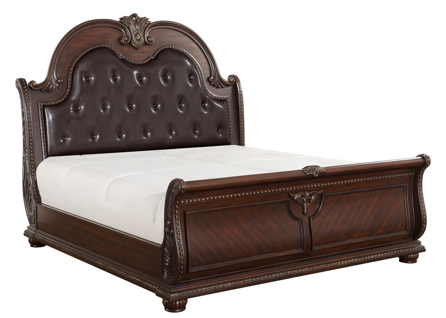 Classic Luxury Traditional Sleigh Bed & Sets 1757 Limited Stocks Toronto + Plus California