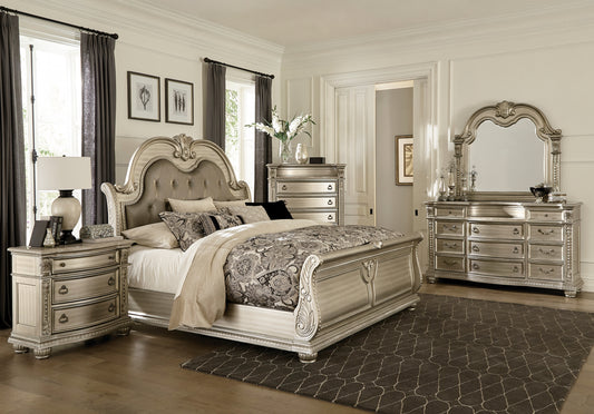 Classic Luxury Traditional Sleigh Bed & Sets 1757SV Limited Stocks Toronto + Plus California