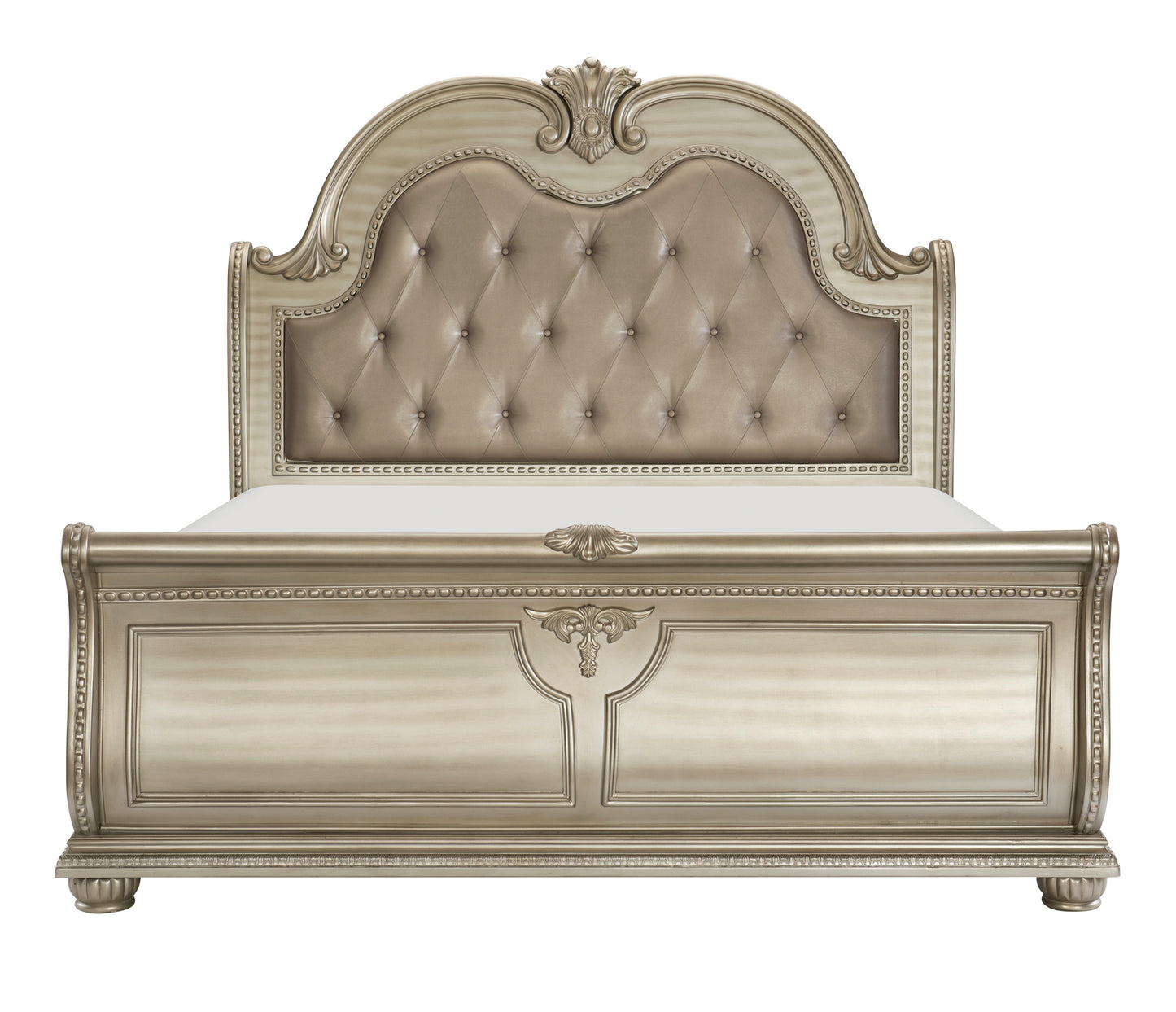 Classic Luxury Traditional Sleigh Bed & Sets 1757SV Limited Stocks Toronto + Plus California