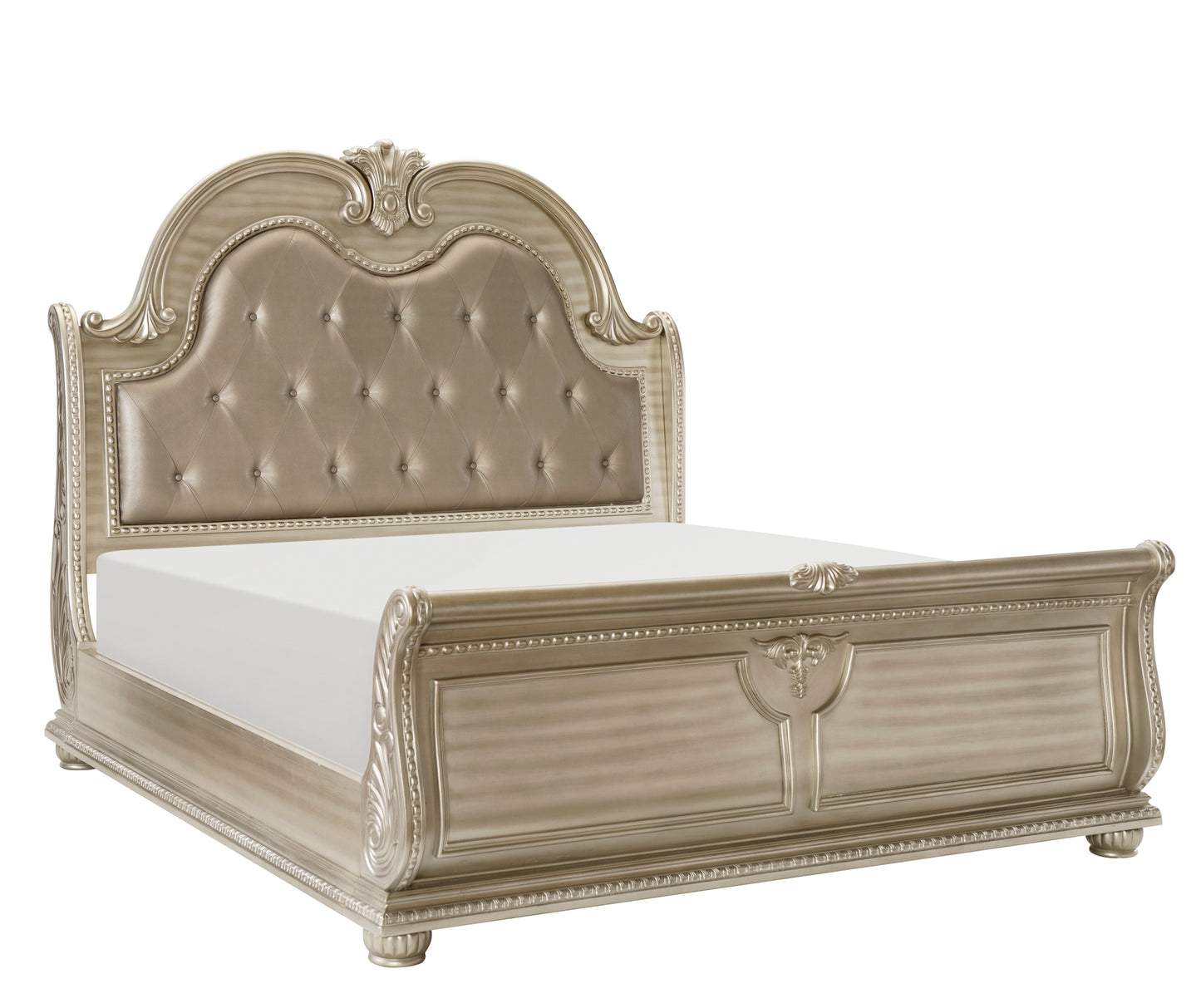 Classic Luxury Traditional Sleigh Bed & Sets 1757SV Limited Stocks Toronto + Plus California