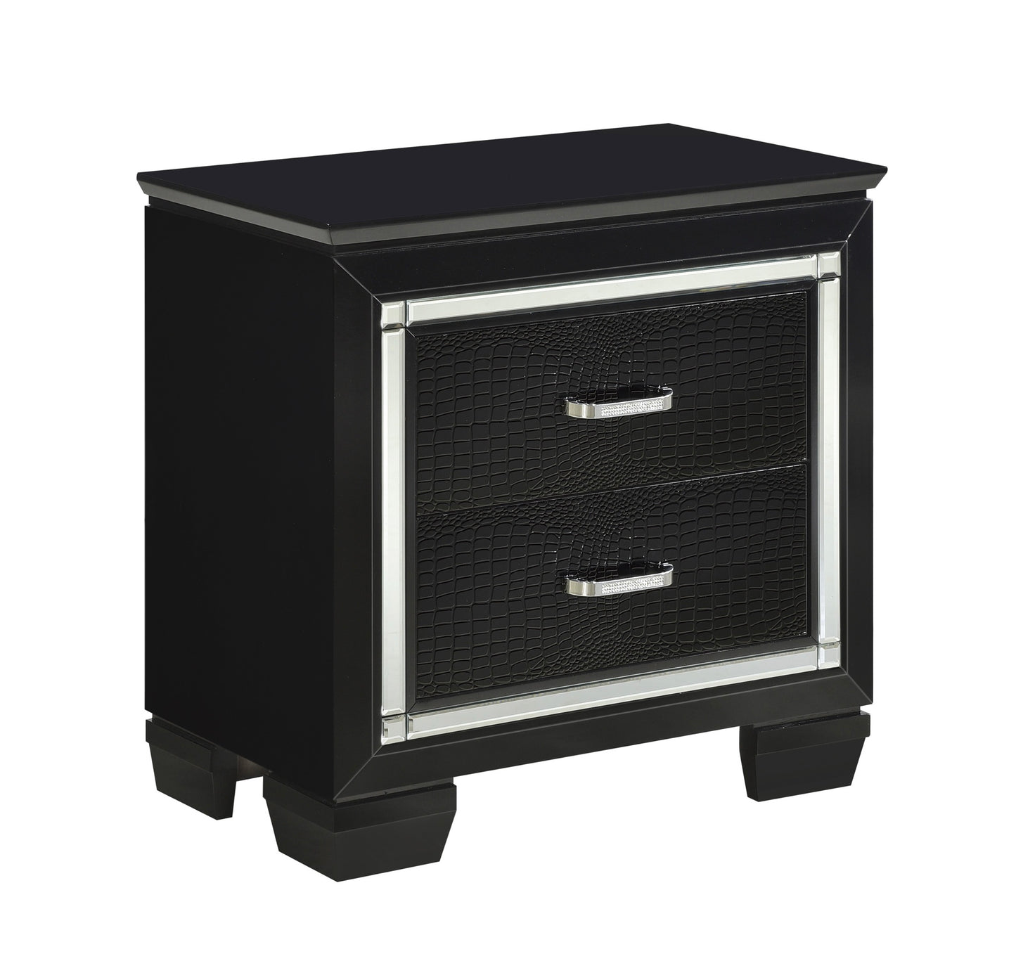 Classic Glamorous Black/White Night Tables/Chests/Dressers/Mirror 1916BK/W Limited Stocks Toronto