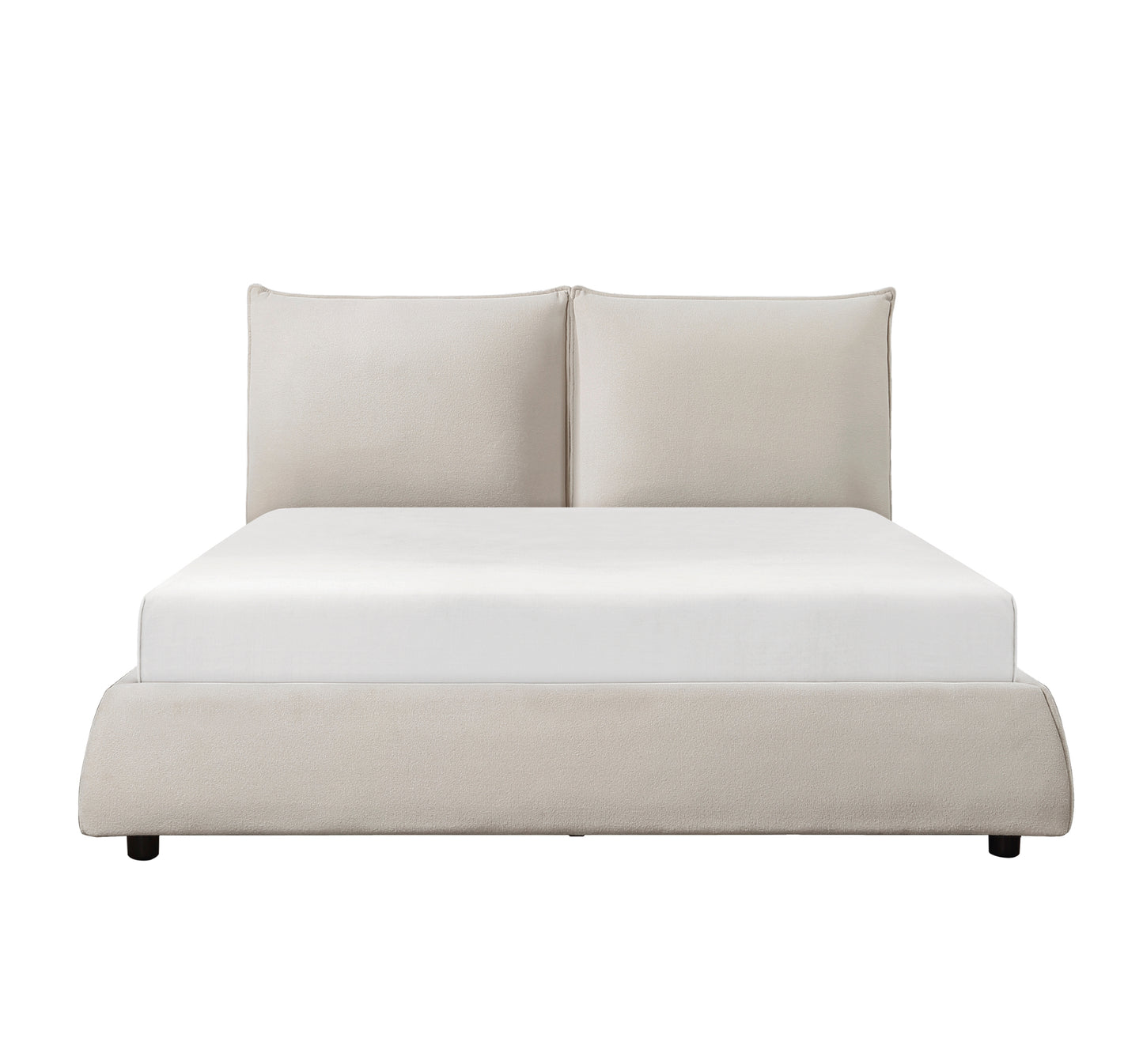 Modern Contemporary Fabric Upholstered Queen/King/Full Bed 1930 Limited Stocks Toronto + California