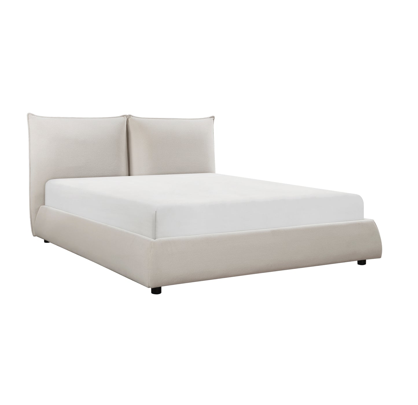 Modern Contemporary Fabric Upholstered Queen/King/Full Bed 1930 Limited Stocks Toronto + California