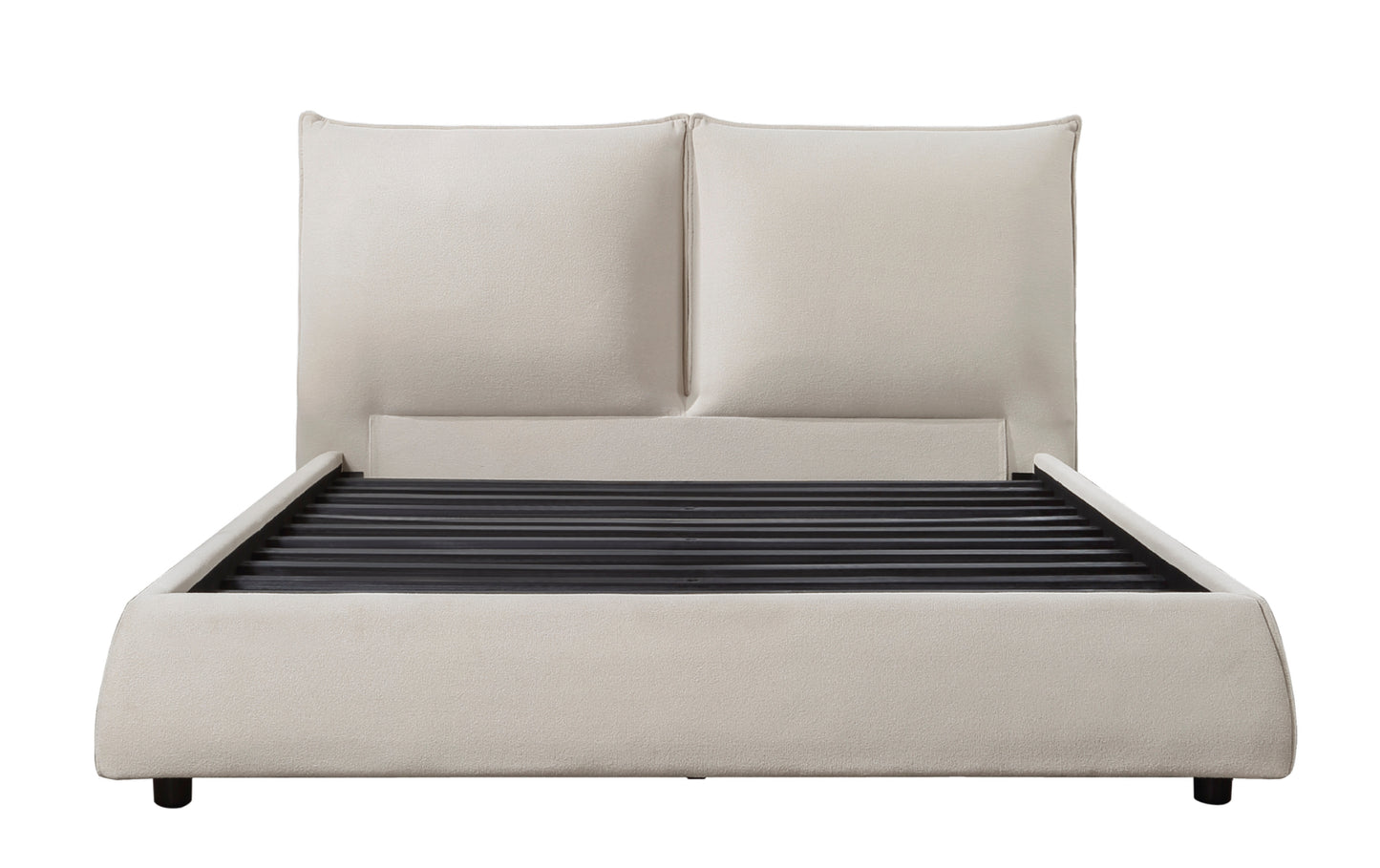 Modern Contemporary Fabric Upholstered Queen/King/Full Bed 1930 Limited Stocks Toronto + California