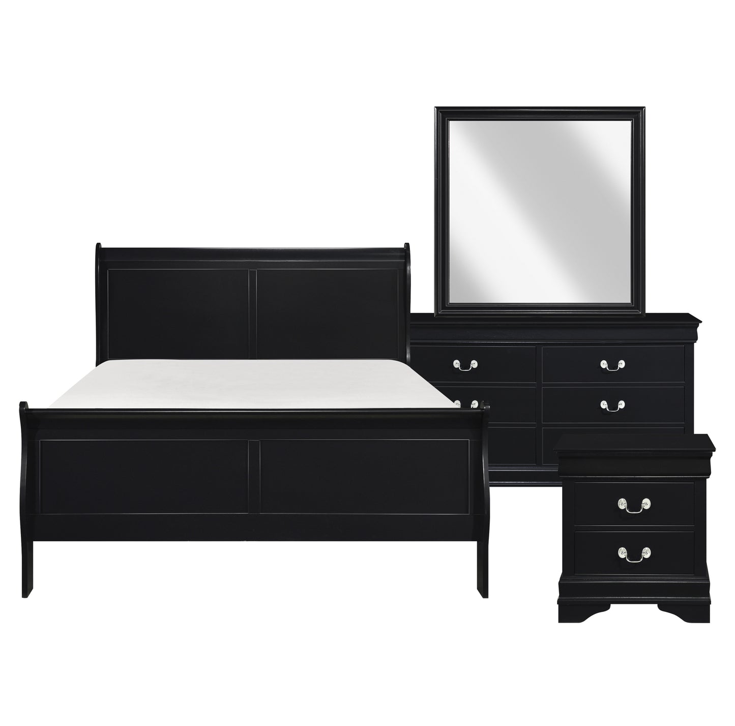 Children/Adult Sleigh Twin/Full/Queen/King Beds & Sets 2147BK California Stocks