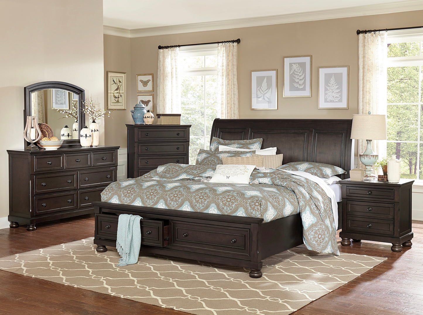 Wooden  Bedroom Set 1718GY Limited Stocks Toronto