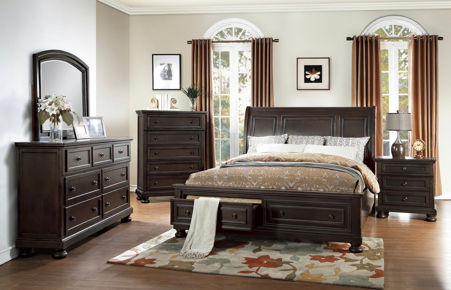 Wooden  Bedroom Set 1718GY Limited Stocks Toronto