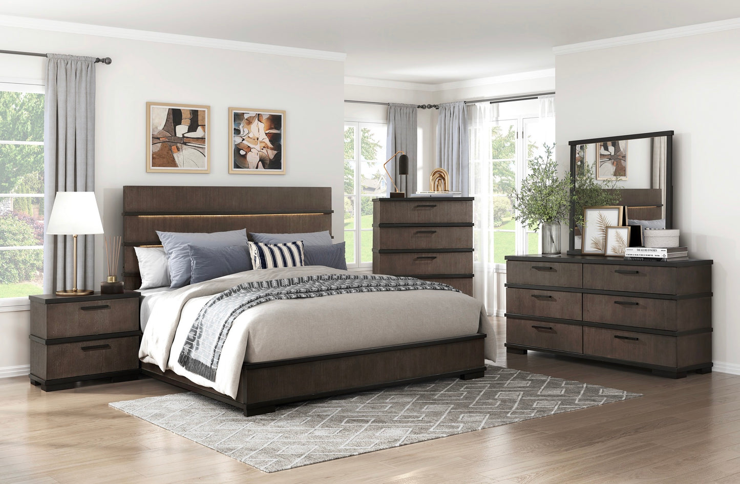 Ensemble de chambre à coucher California Stocks, modèle 1343