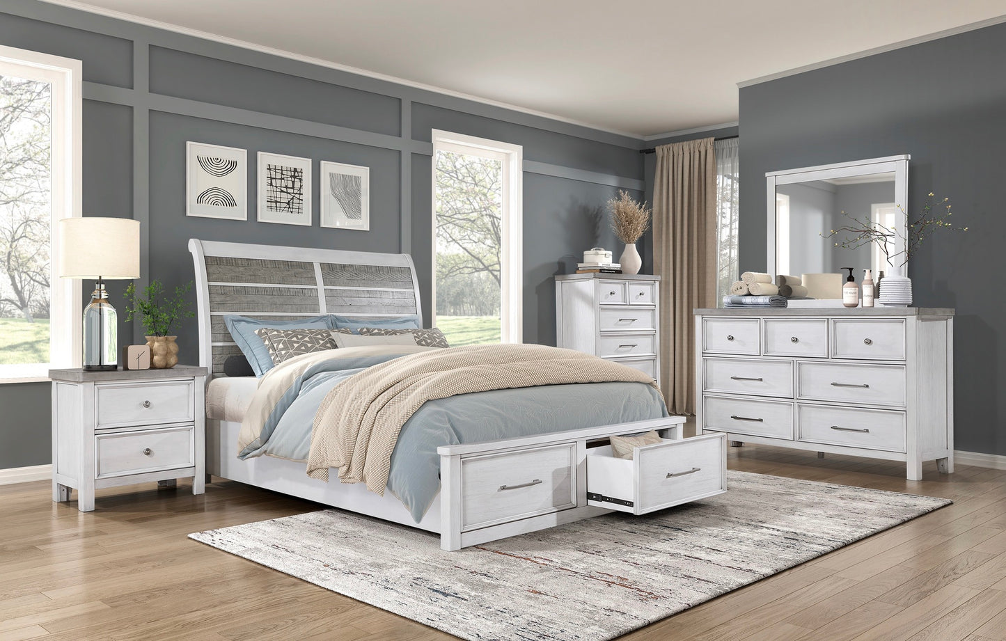 Ensemble de chambre à coucher California Stocks, modèle 1303