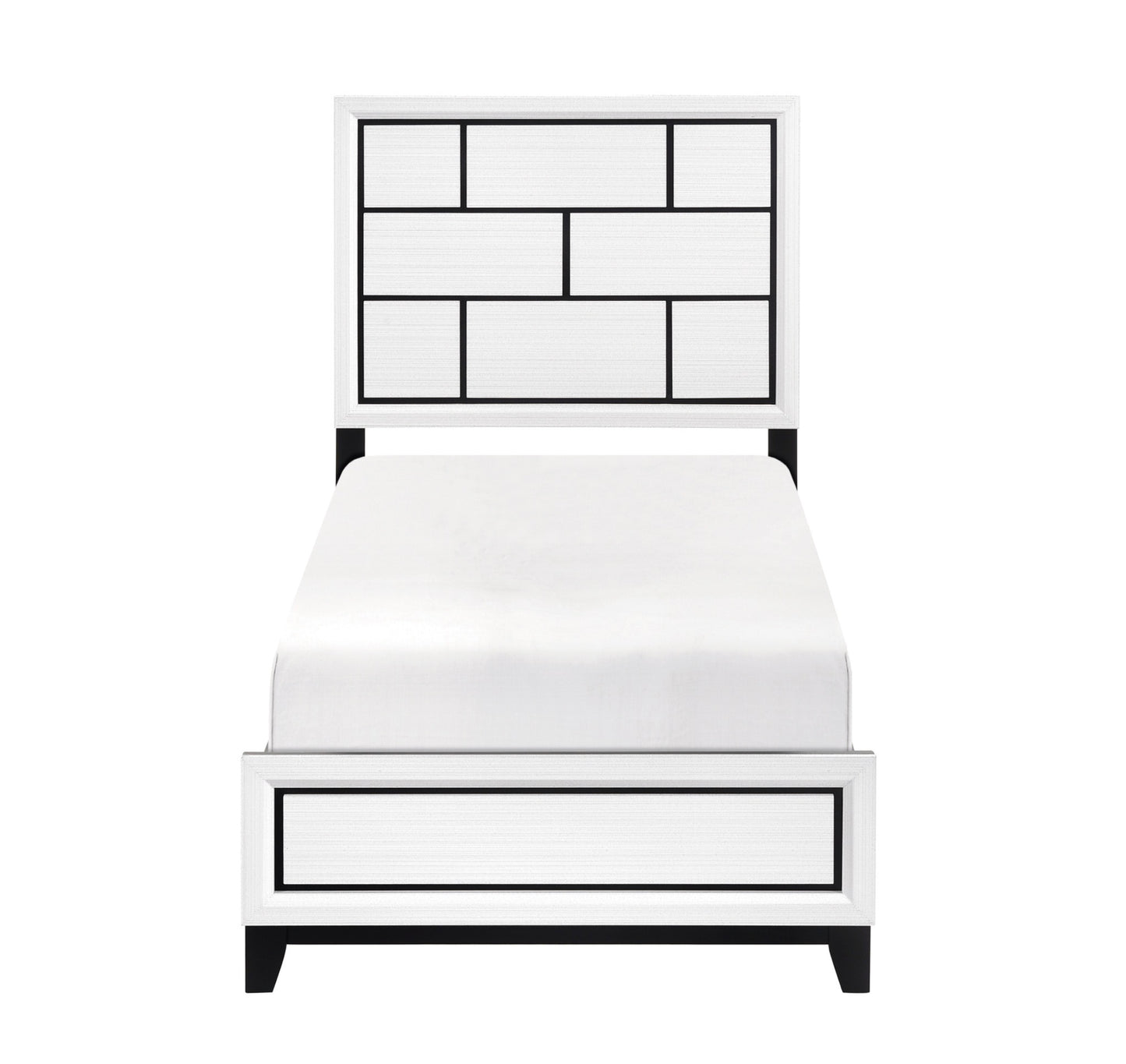 Model 1645WHT  California Stocks Kid/Twin/Full Bedroom Set  6-8 weeks