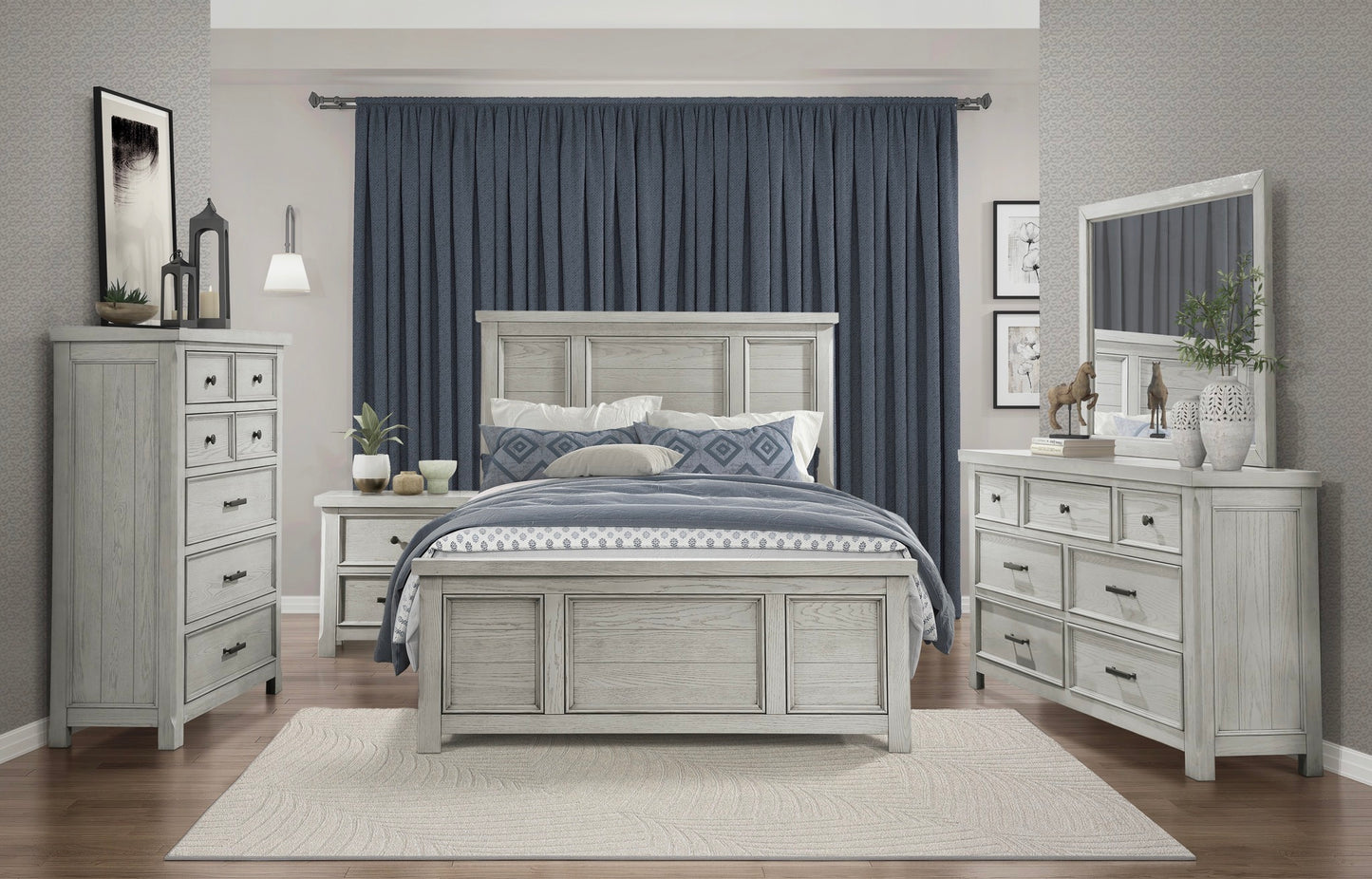 Model 1458  California Stocks Queen/King Bedroom Set  6-8 weeks