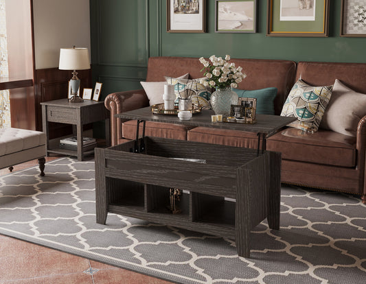 Lift-Top Coffee Table & End Table, Grey 3500-21 Limited Stocks Toronto