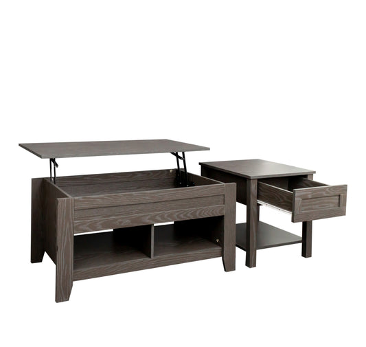 Lift-Top Coffee Table & End Table, Grey 3500-21 Limited Stocks Toronto