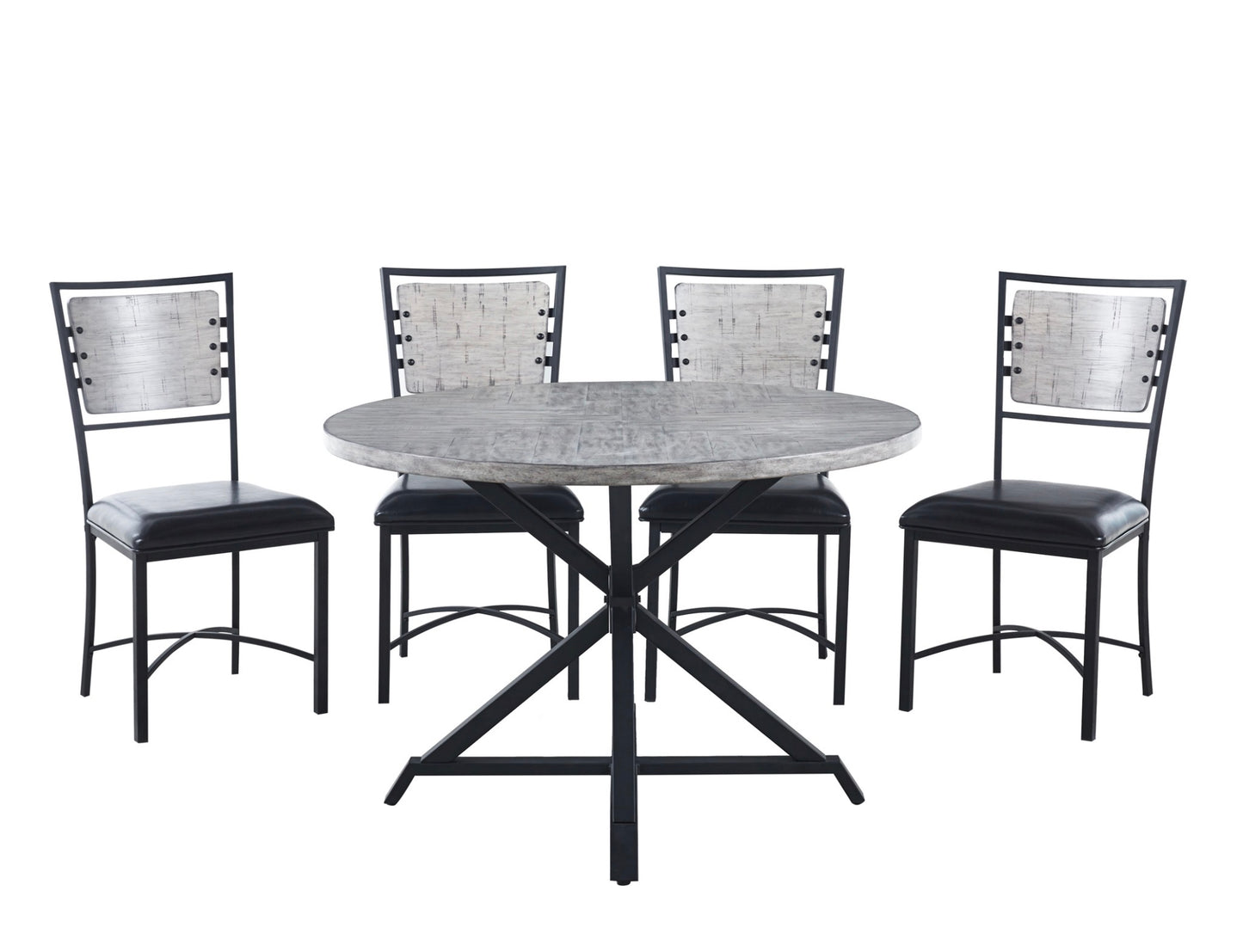 Round Top Dining Set Model 5606GY-45RD 5 pc set deal