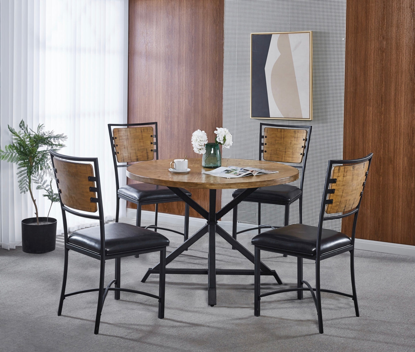 Round Top Dining Set Model 5606NA-45RD 5 pc set deal