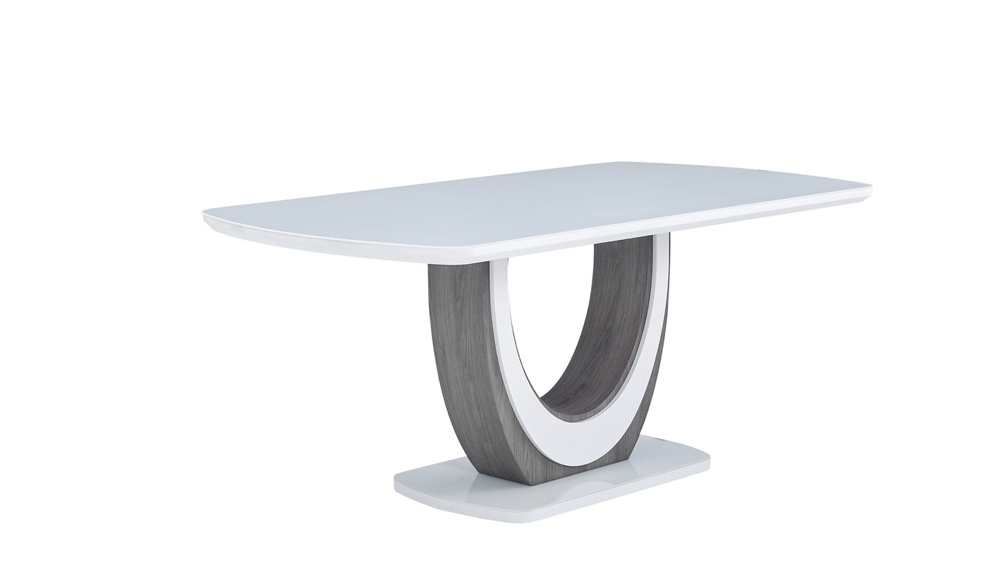 White Glass top  Dining Table Model 5922 Toronto Stocks