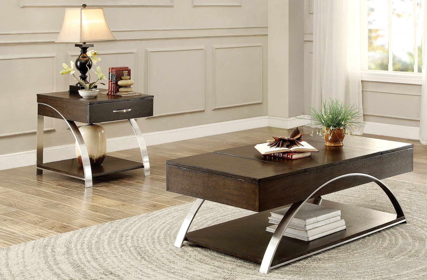 Lift Top Coffee Table , Matching End Table Limited Stocks Toronto + California