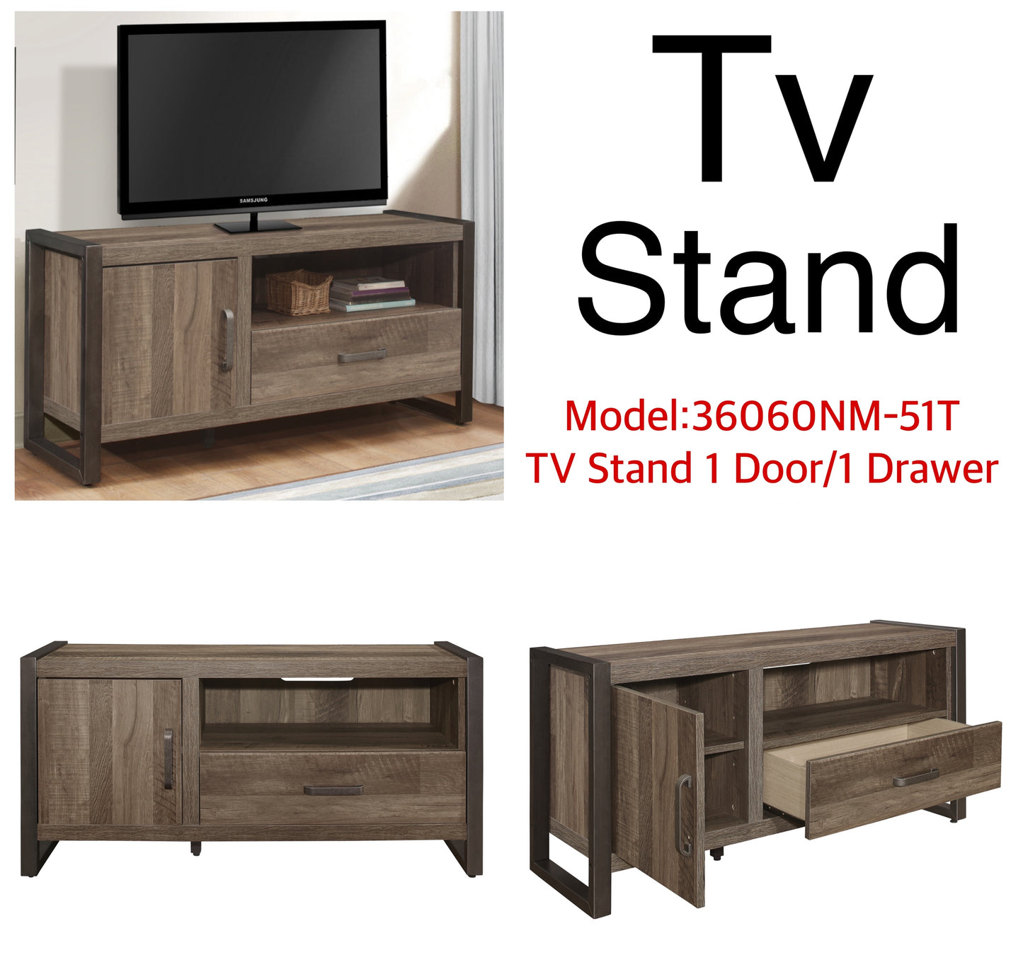 Tv Stand 51 inches 36060NM-51T  Limited Stocks Toronto