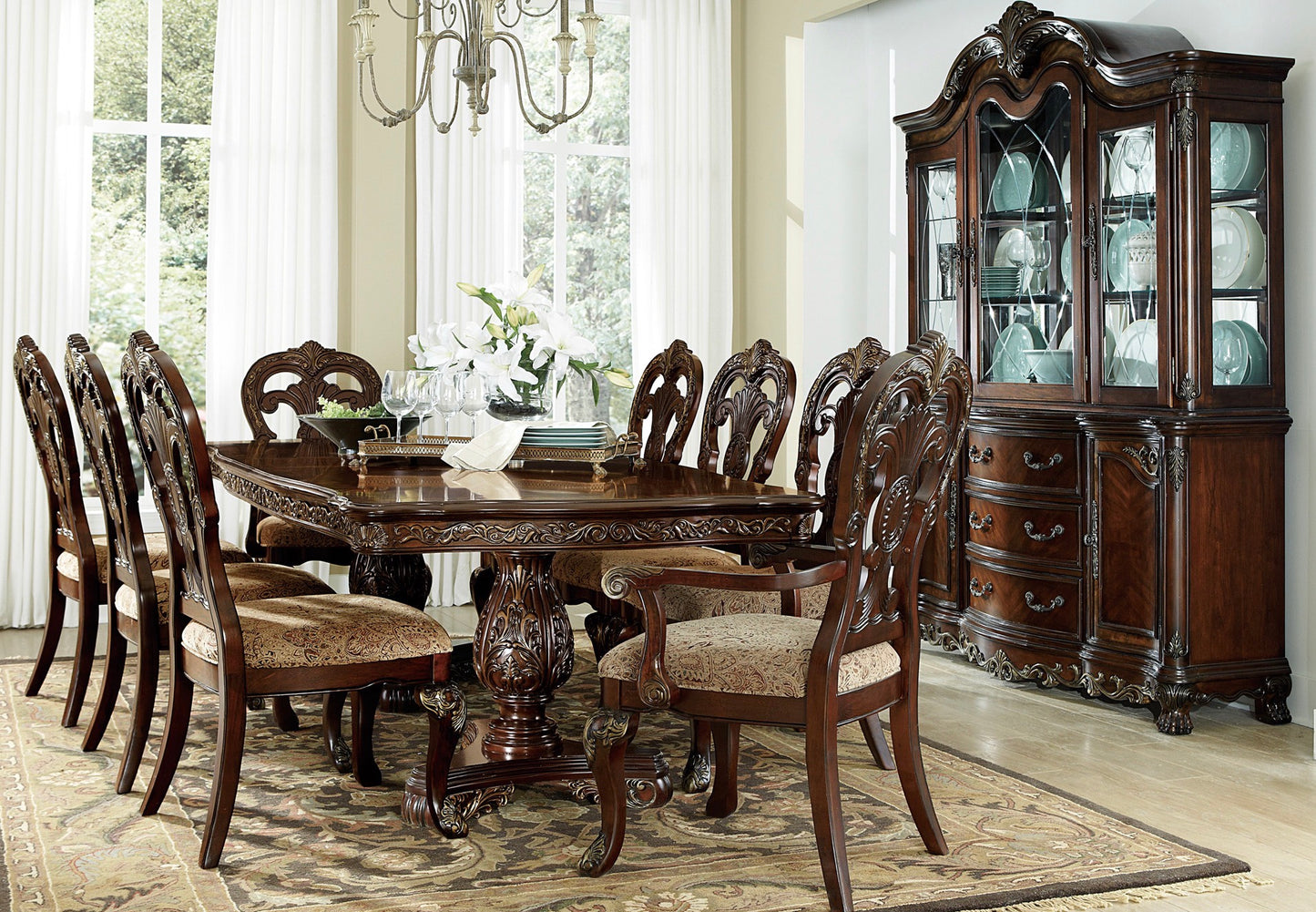 Model 2243-114 Large Dining Set California Stocks 6-8 weeks