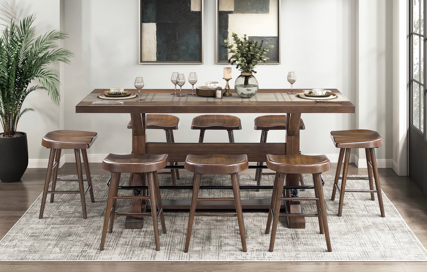 Model 5979-36/42 Counter and Pub Height Dining Set  California Stocks 6-8 Weeks