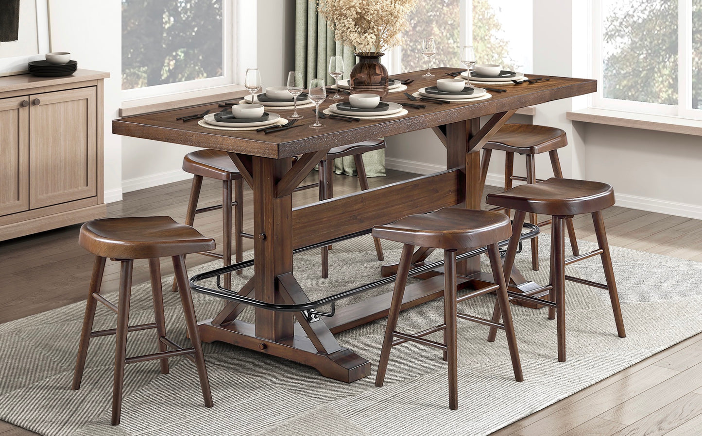 Model 5979-36/42 Counter and Pub Height Dining Set  California Stocks 6-8 Weeks