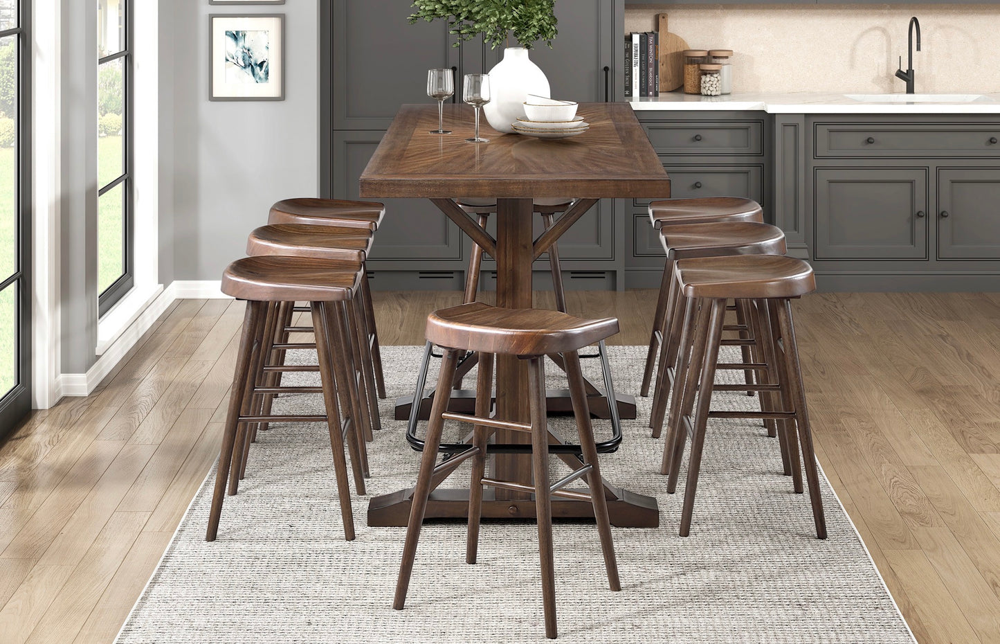 Model 5979-36/42 Counter and Pub Height Dining Set  California Stocks 6-8 Weeks