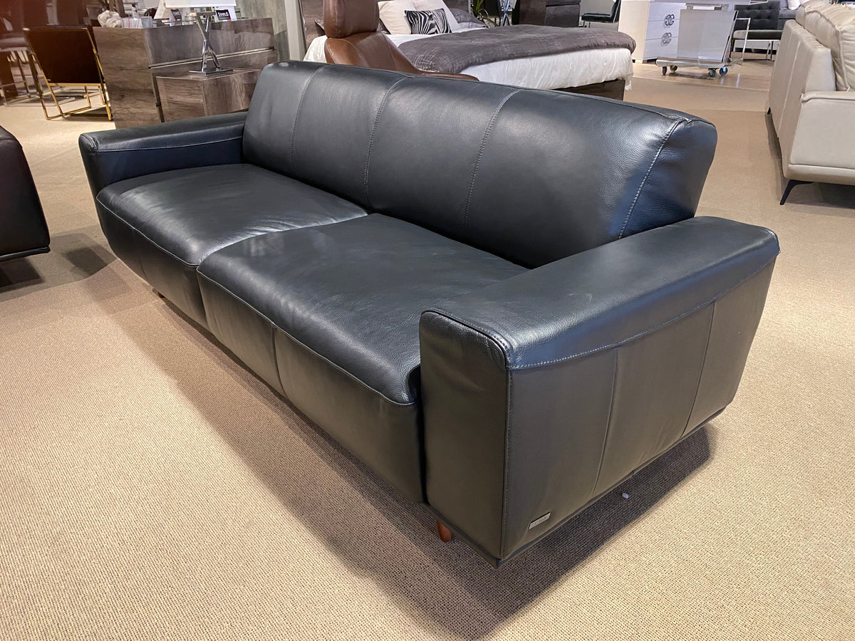 Clearence Model 99956BLK Full Leather Made in Brazil Sofa and Love Seat