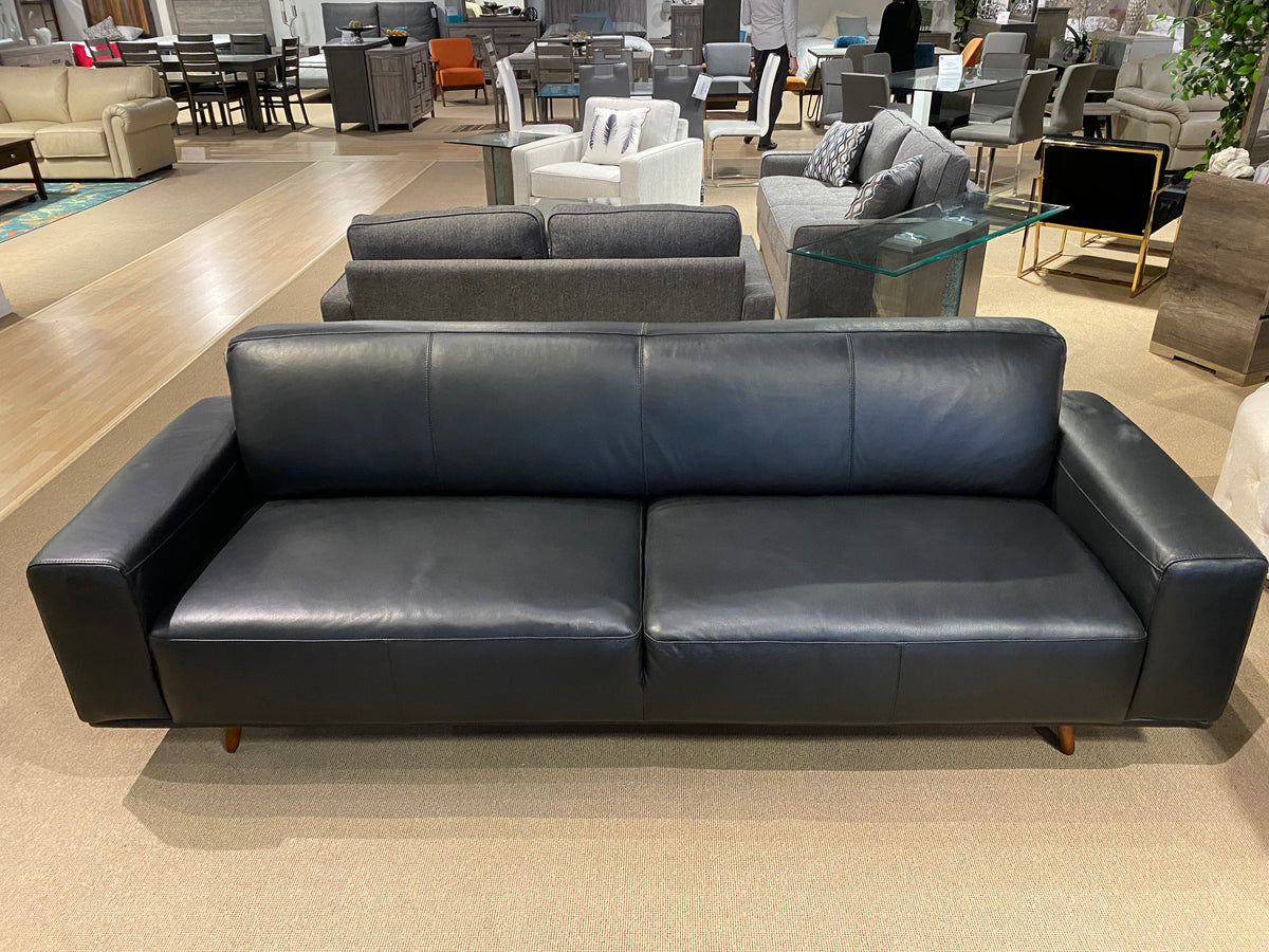 Clearence Model 99956BLK Full Leather Made in Brazil Sofa and Love Seat