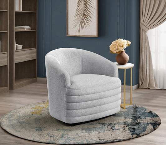 Swivel or Stationary Accent Chair Model 1035GRY Toronto Stock Item