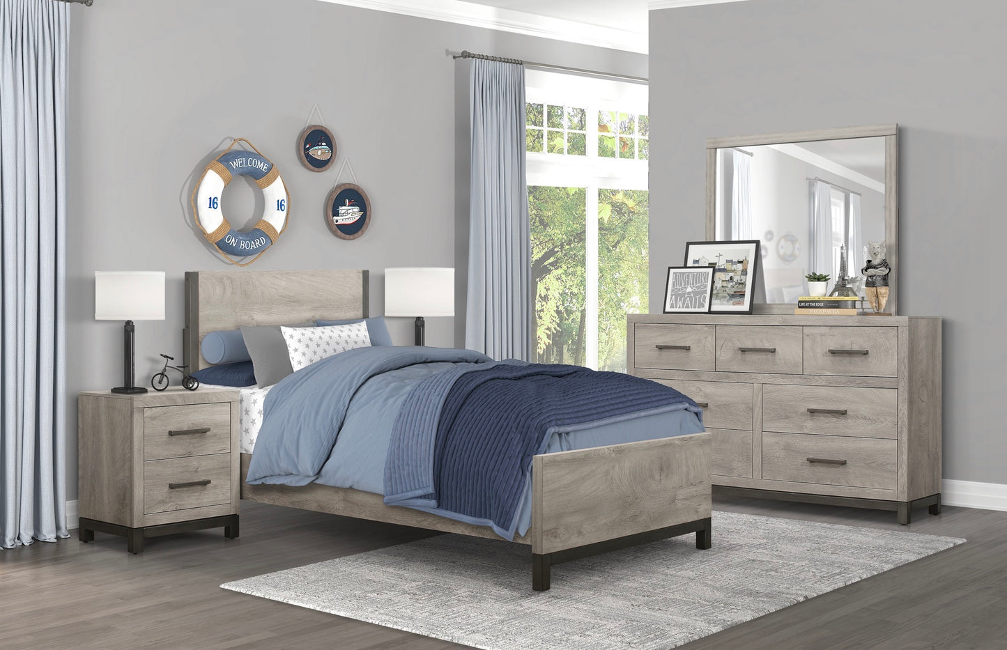 Twin Children Bedroom Set Model 1577T  Bedroom Set  Toronto Stocks