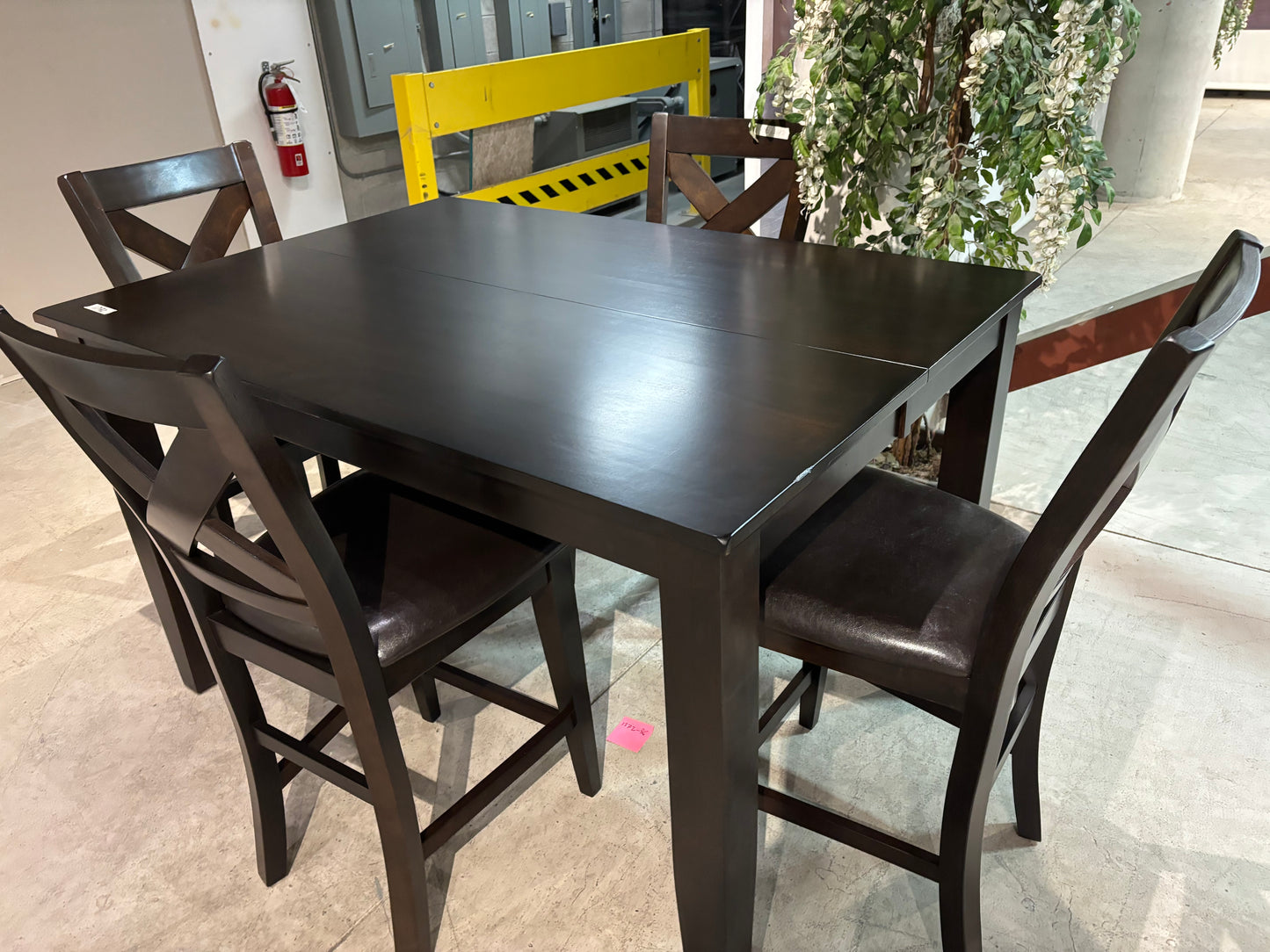Show Deal  Table + 4 Counter Chairs CLR Dining Set Model  1372-35DR5