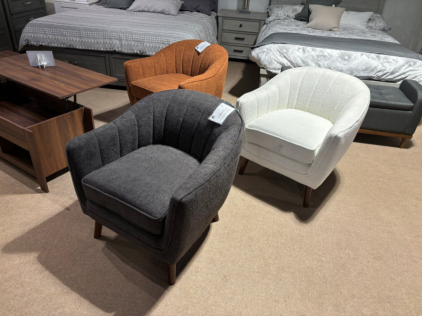 Show Deal Accent Chairs 4 Colors Model 1081